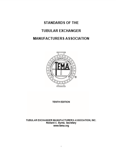 Standards of the Tubular Exchanger Manufacturers Association